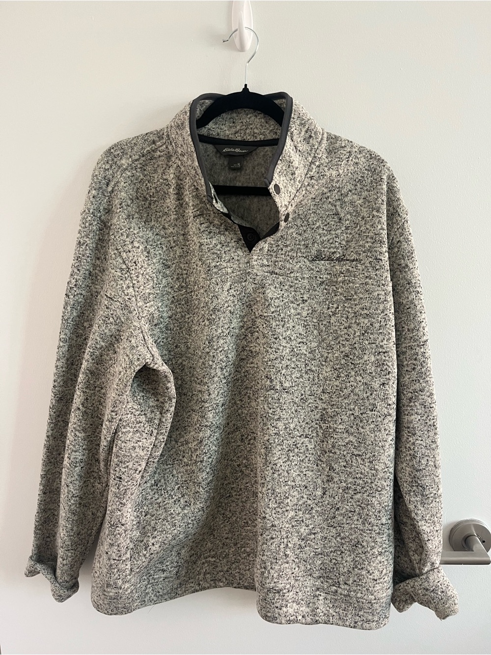 Eddie Bauer Men's Radiator Grey Fleece Sweatshirt XL